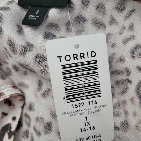 NWT Torrid Leopard Challis Tank - Picture 3 of 3